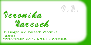 veronika maresch business card